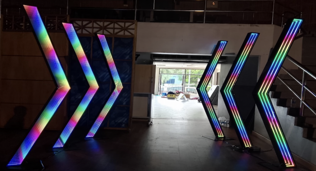 Custom 3D giant letters for Singapore event rental
