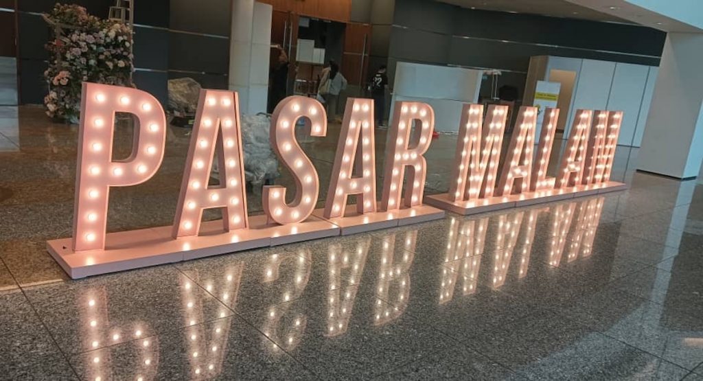 Custom 3D giant letters for Singapore event rental